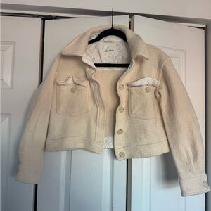 Wilfred Cream Kids Jean Jacket THIS JACKET SHRUNK IN WASH NOW XS OR KIDS SIZE